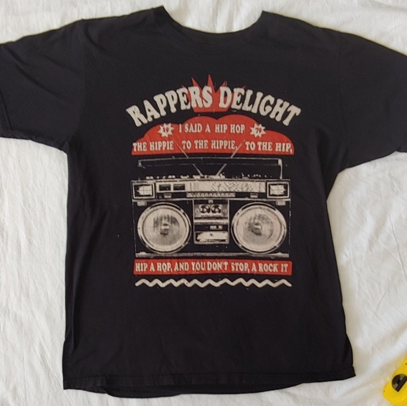 Lyrics Shirts Rappers Delight Sugarhill Gang Iconic Hip Hop